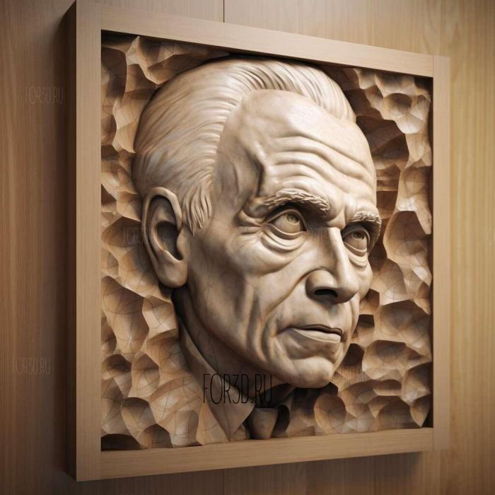 Bela Bartok 3 stl model for CNC